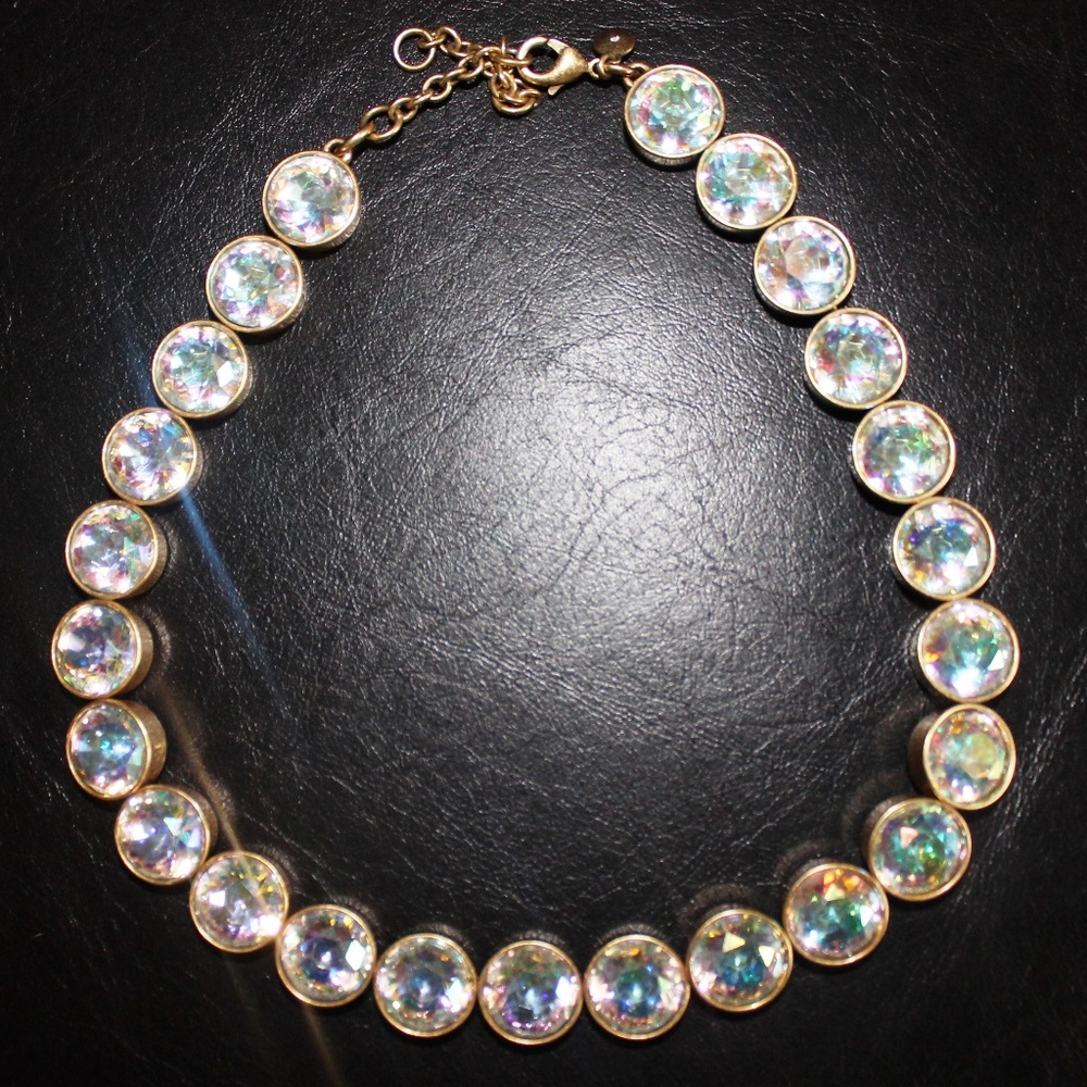 j crew holographic necklace